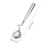 2pcs Stainless Steel Honey Spoons Jam Spoon with Curved Handle Metal for Condiment view 2