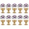NUPTIO 10 Pcs Wedding Vase & 10 Pcs Artificial Flowers Set for Wedding Centerpieces for Tables view 1