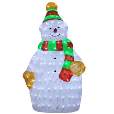 LAMPHOME 35" 300LED Lighted Commercial Grade Acrylic Snowman Christmas Display Decoration