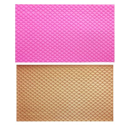 M0809 Lace Mat Mermaid Fish Scale Silicone Mold DIY Embosser Snake Texture Cake Mold Decoration Gum paste Mold