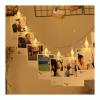 CAKERS Photo Clip String Lights|LED Copper Wire Hanging Fairy Lights|Star Clips Photo Display Ambient Lamp for Gifts Christmas Bedroom Birthday Party Festival Decor,Warm White,1.5m(4.9ft)-10LED-USB view 1