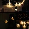 CAKERS Photo Clip String Lights|LED Copper Wire Hanging Fairy Lights|Star Clips Photo Display Ambient Lamp for Gifts Christmas Bedroom Birthday Party Festival Decor,Warm White,1.5m(4.9ft)-10LED-USB view 2