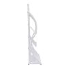 Lemoeyes Floor Standing Magazine Rack, 4 Layers Literature Books Newspaper Storage Rack with 4 Shelves - 57in Height - Single Page Information Display Stand for Office Mall Exhibition Show view 4