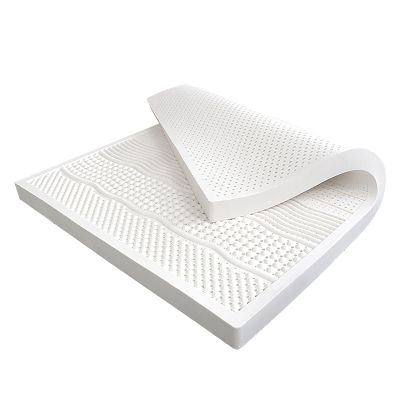 NaKeah Latex Mattress Topper - 2/3/4 inches Natural Latex Soft Mattress Topper Portable Relieves Pressure, Soft & Breathable,10cm,135x190cm