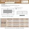 8 Pack Sage Green Polyester Tablecloth 60 x 102 inch Rectangle Table Cloth for 6 FT Tables,Washable Fabric Stain and Wrinkle Resistant Table Cover for Wedding Parties Banquet St. Patrick's Day view 3