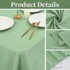 8 Pack Sage Green Polyester Tablecloth 60 x 102 inch Rectangle Table Cloth for 6 FT Tables,Washable Fabric Stain and Wrinkle Resistant Table Cover for Wedding Parties Banquet St. Patrick's Day view 4