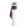 JINHZIXIU Knock Box for Coffee Grounds Commercial Floor Standing Knockbox with Removable Base Coffee Knock Box Commercial Coffee Grind Collection Dump Bin (White) view 1