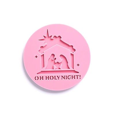 1Pcs Stamp Cutter Mold Mubarak Cookies Cutter Eid Mubarak Moon Star Temple Embossed Cutter Mold Cake Decoration Tool - (Style: 5)