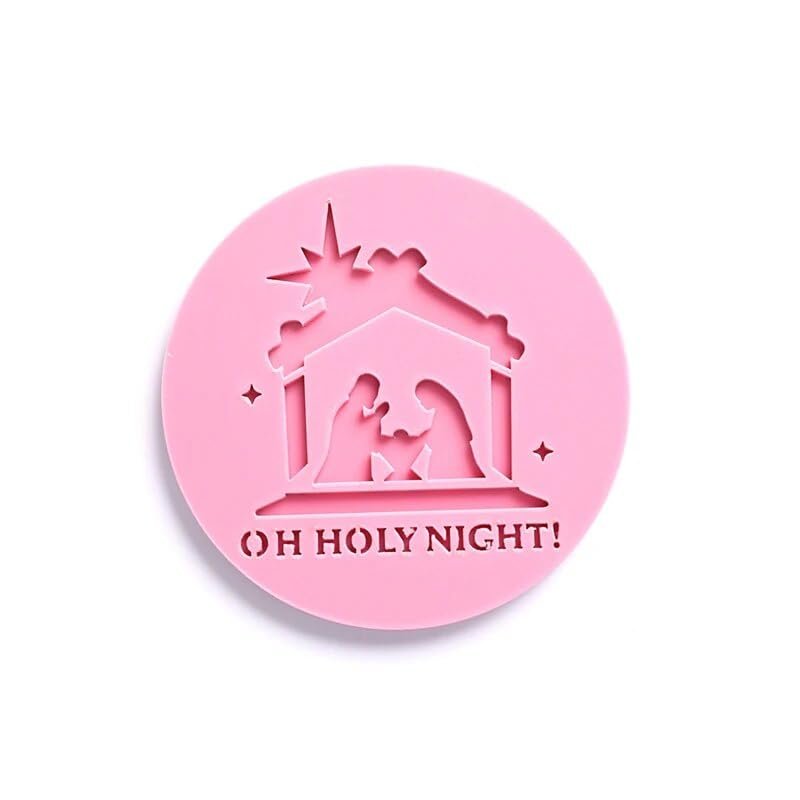 1Pcs Stamp Cutter Mold Mubarak Cookies Cutter Eid Mubarak Moon Star Temple Embossed Cutter Mold Cake Decoration Tool - (Style: 5)