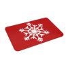White Snowflakes Bathroom Rug Christmas Red Bath Mat Non Slip Machine Washable Snowflake Pattern Shower Rugs New Year Home Decorations Soft Water Absorbent Floor Mats 16"x24" view 4