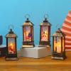 Christmas Small Wind Lamp, Flame Lamp, Candle Lamp, Small Oil Lamp, Wind Lamp, Christmas Decoration Gift, Luminous Ornament view 3