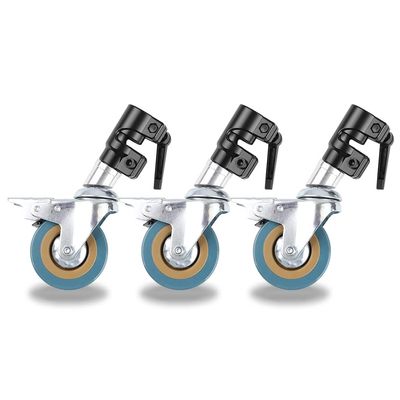 Computer Chair, Swivel Caster Wheel Set Diameter for Photography Heavy Duty Stainless Steel C-Stand Special Wheel Accessories
