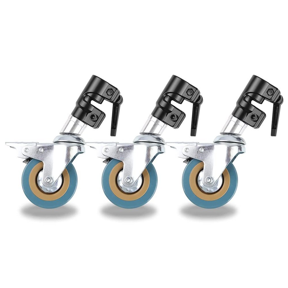 Computer Chair, Swivel Caster Wheel Set Diameter for Photography Heavy Duty Stainless Steel C-Stand Special Wheel Accessories
