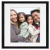 CustomPictureFrames.com 11x15 Frame Black with White Picture Mat for 11x15 Photo - Black 13x17 Frame to Display Print or Poster Measuring 11x15 Inches with White Photo Mat view 2