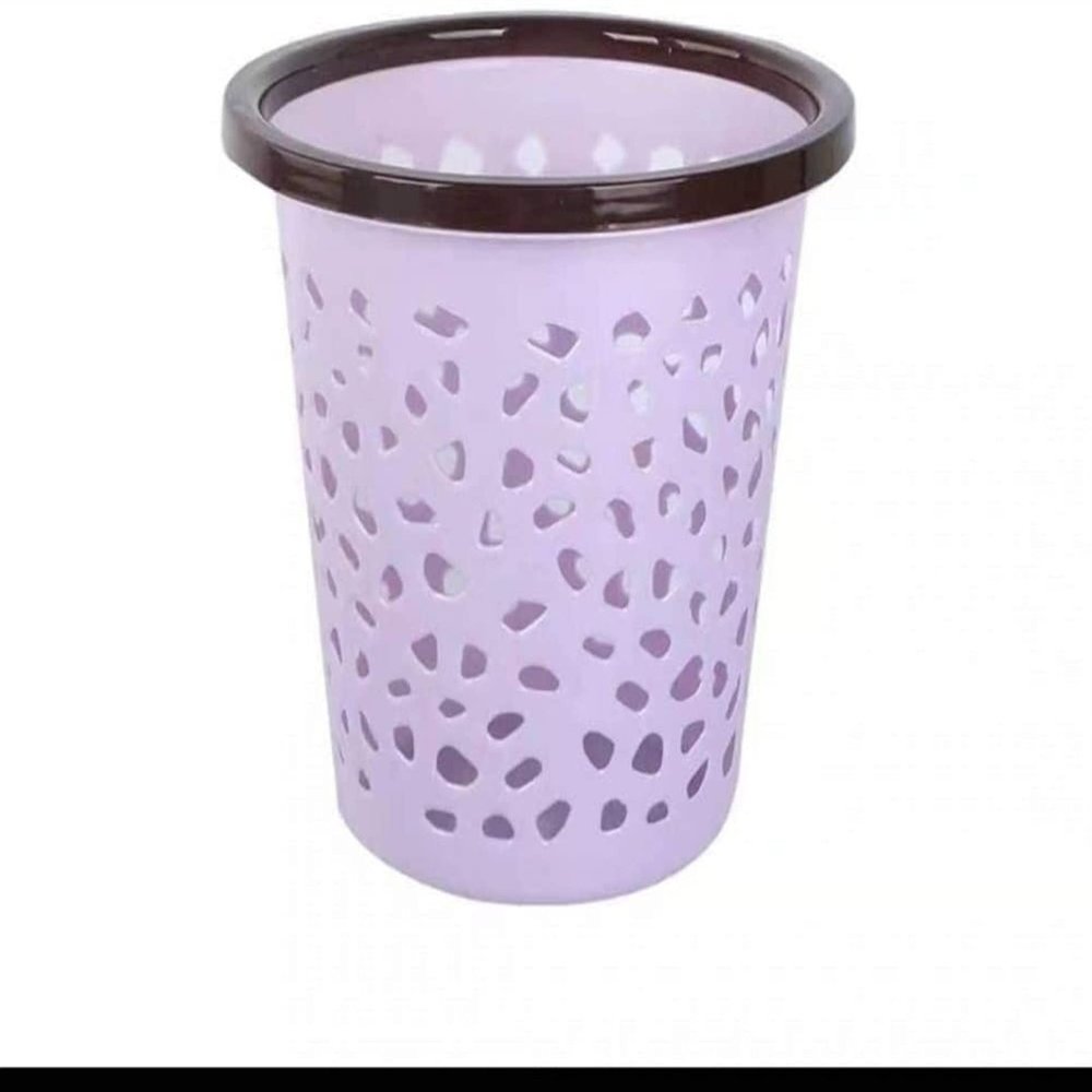 ZAjci Round Mesh Wastebasket Trash Can, 5 L Garbage Container Bin Durable Small Waste Basket Bin, Plastic Mesh for Home Kitchen Bathroom (Color : Purple, Size : 5 Liter)
