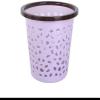 ZAjci Round Mesh Wastebasket Trash Can, 5 L Garbage Container Bin Durable Small Waste Basket Bin, Plastic Mesh for Home Kitchen Bathroom (Color : Purple, Size : 5 Liter) view 1