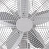 Good Housekeeping 92602 All-Metal 12" Retro Desk Office Table Fan with Wide Oscillation, 3-Speed Settings & Carrying Handle, Matte White view 2