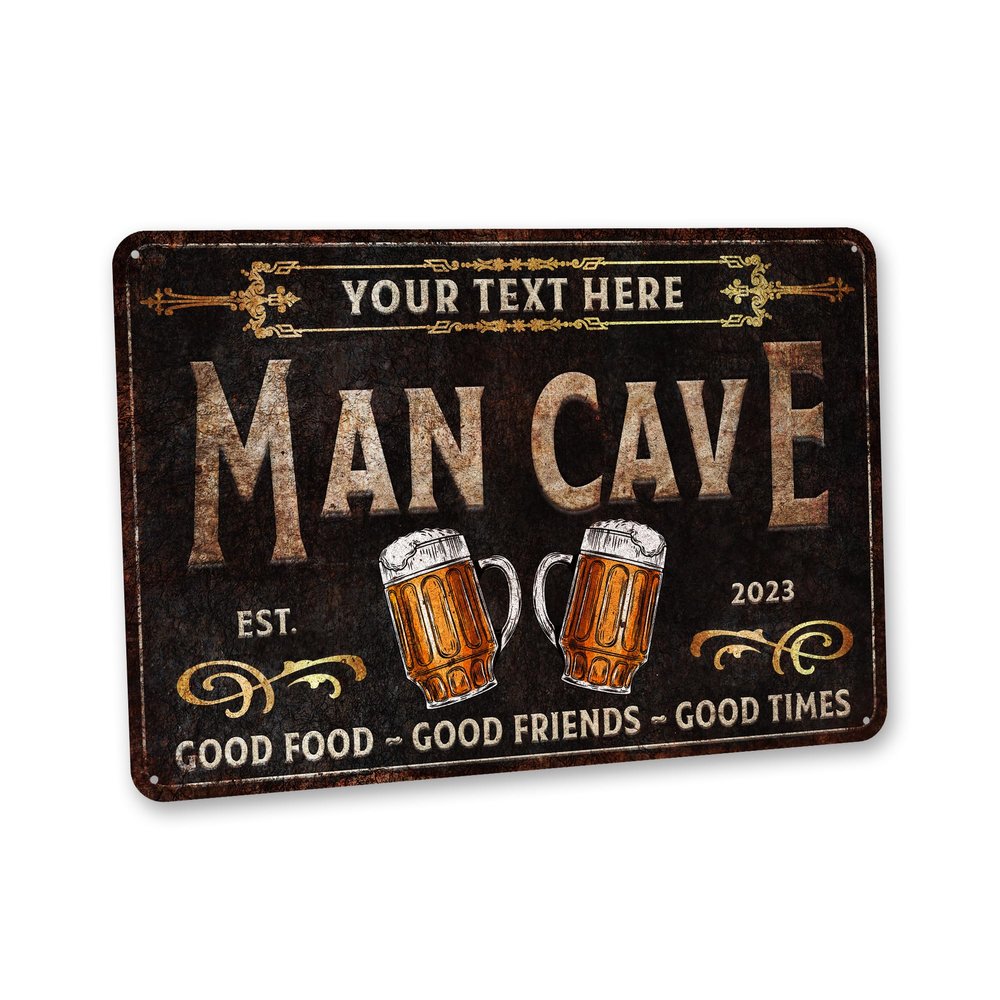 Personalized Man Cave Sign Man Cave Dcor - Made In USA - Garage Dcor Beer Signs Cool Mancave Stuff For Men Metal Signs Gifts For Him 208122002138