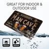 Personalized Man Cave Sign Man Cave Dcor - Made In USA - Garage Dcor Beer Signs Cool Mancave Stuff For Men Metal Signs Gifts For Him 208122002138 view 4