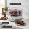 OVENTE Food Dehydrator Machine, 240W, 5-Stackable Trays, Grey DF215GY view 4