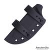 HolsterSmith DIY Sheath Making Kit - 1-Piece Design - KYDEX - P1 Texture - Black - IWB SoftLoops (Black) - (w/Mounting Hardware) - (w/Molding Foam and Eyelet Hand Setter) view 3