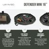 Lay-n-Go Defender Tactical Go Bag - Every Day Carry Lay-Flat Military Style Gear Stash Travel Sack w/Zippered & Mesh Pockets - Water-Resistant, Machine-Washable EDC (16", Combat Green) view 3
