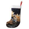 ViLlex Christmas Stocking 18" Xmas Stockings Holiday Decorative Stockings Xmas Party Dcor Accessories Cuff Gift Bohemian White Lotus view 2
