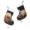 ViLlex Christmas Stocking 18" Xmas Stockings Holiday Decorative Stockings Xmas Party Dcor Accessories Cuff Gift Bohemian White Lotus view 3
