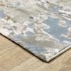 Style Haven Emery Modern Abstract Grey/Blue Mixed Pile Area Rug 2'3" x 7'6" view 1