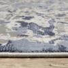 Style Haven Emery Modern Abstract Grey/Blue Mixed Pile Area Rug 2'3" x 7'6" view 2