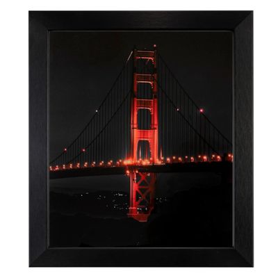 ArtToFrames 15x20 Inch Black Picture Frame, This 1.25 Inch Custom MDF Poster Frame is Black Steel - Comes with Foam Backing 3/16 inch and Regular Glass (FBPLBW26-469-15x20)