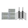 ConvOw 5X HEPA Filter + 12x V50 Side Brush Kit Compatible for Ilife V50 V55 V5s Pro Robotic Vacuum Cleaner Parts Accessories view 1