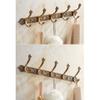 Coat Rack Antique Coat Racks, European Row Hooks, Retro Hooks, Clothes Living Room Wall Hanging Bathroom Wardrobe Door Coat Hook Wall Hooks (Color : B, Size : 4 Hook) view 3
