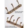 Coat Rack Antique Coat Racks, European Row Hooks, Retro Hooks, Clothes Living Room Wall Hanging Bathroom Wardrobe Door Coat Hook Wall Hooks (Color : B, Size : 4 Hook) view 4