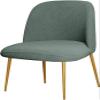 Curved Back Dining Chairs Cover 1/2/4/6 PCS Stretch Semicircle Back Chair Slipcovers Reusable Kitchen Chair Protector Case Hotel Banquet Stool Cover With Elastic Bottom ( Color : Green , Size : 2PCS ) view 1