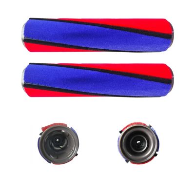 AgaShi Soft Roller Brush BarVacuum Cleaner Accessories PartsVelvet Floor Brush Roller CoreMain Brush CoreCompatible for Dyson V6 V7 V8 V10 V11 (Color : 2pcs)