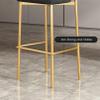 ANram Modern Counter Height Bar Stools Set of 2 Comfortable Velvet Upholstered Breakfast Barstools with Back and Gold Base Elegant Bar Chairs for Kitchen Island/Restaurant/Pub view 4