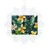 Hawaiian Tropical Leaves Flowers Exquisite Snowflake Pendant Decoration - Perfect for Christmas and Parties view 1