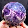 AtkitS Beautiful Dream Amethyst Ball Natural Purple Flower Crystal Handwork Sphere Reiki Energy Wichcraft MineralsExquisite Gifts Souvenirs (Size : 900-1000g) view 1