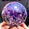 AtkitS Beautiful Dream Amethyst Ball Natural Purple Flower Crystal Handwork Sphere Reiki Energy Wichcraft MineralsExquisite Gifts Souvenirs (Size : 900-1000g) view 4