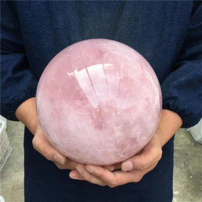AtkitS Beautiful Natural Pink Rose Quartz Sphere Crystal Ball Healing (Size : 55-60mm)