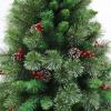 Artificial Christmas Tree, Needle Encryption Xmas Pine Tree with Pine Cones Decorations for Home Party Office Indoor Outdoor Holiday Decoration(150cm(4.9ft), Green) view 3