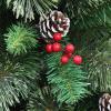 Artificial Christmas Tree, Needle Encryption Xmas Pine Tree with Pine Cones Decorations for Home Party Office Indoor Outdoor Holiday Decoration(150cm(4.9ft), Green) view 4