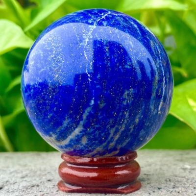 AtkitS Beautiful Natural Crystal Mineral Lapis Lazuli Crystal Ball Reiki Blue Gemstone (Size : 1300-1400g)