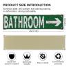 Metal Sign Bathroom With Right Arrow Metal Sign Street Signs Decor Man Cave Bar Wall Art Decorative Plaque 4X16 Inches view 2