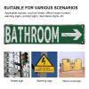 Metal Sign Bathroom With Right Arrow Metal Sign Street Signs Decor Man Cave Bar Wall Art Decorative Plaque 4X16 Inches view 3