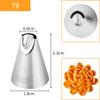 6 Pcs Cream Nozzles Birthday Cake Decorating Tools Stainless Steel Pipping Nozzles Baking Tools Reusable Piping Tips Set view 3