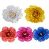 Flash Material Children Dance Props Holding China Square Stage Performance Peony Flower Kindergarten Dance Holding Flowers (70CM, Red) view 1