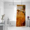 SHUODAOCO Orange Shower Curtain Liner Ancient Greek Art Shower Curtain Sets with Hooks The Flaming June by Frederic Leighton Fabric Shower Curtain 108Wx72L view 2