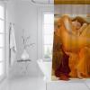 SHUODAOCO Orange Shower Curtain Liner Ancient Greek Art Shower Curtain Sets with Hooks The Flaming June by Frederic Leighton Fabric Shower Curtain 108Wx72L view 3